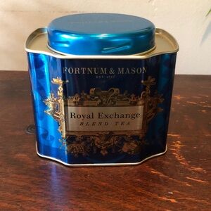 Fortnum & Mason Royal Exchange Blue and Gold Tea Tin